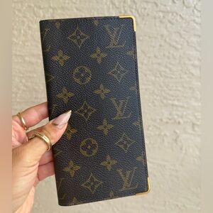 Louis Vuitton Black and Brown Monogram Wallet